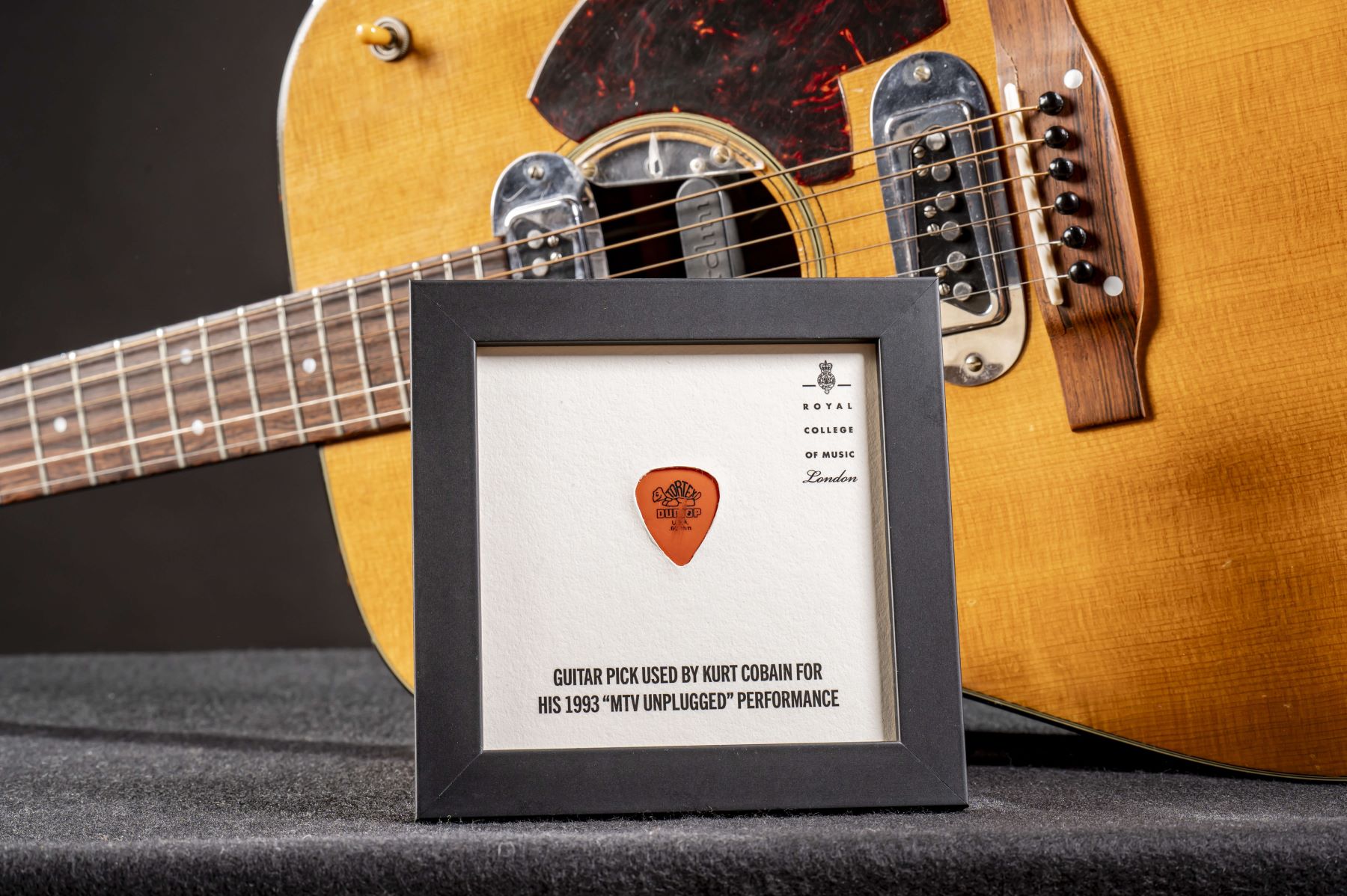image for news story: Unique chance to own a piece of rock history: Kurt Cobain’s plectrum prize draw now open 